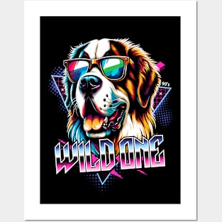 Wild One Saint Bernard Posters and Art